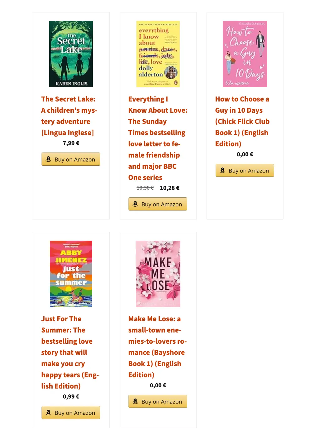 Preview of BestSeller Lists template